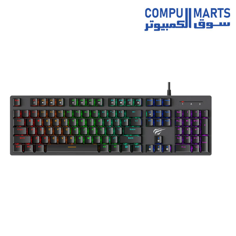 KB858L RGB Backlit Mechanical Keyboard - Image 3