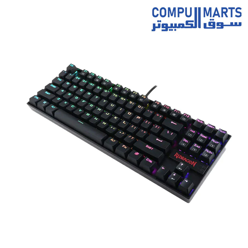 Redragon Keyboard K552W Mechanical Gaming 60% Compact 87 Key Kumara Wired Cherry for Windows PC Gamers - Image 6