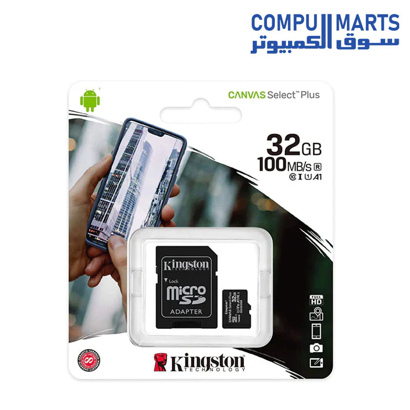 Memory Card Kingston Canvas Select microSDHC  with Adapter - Class 10 - Image 4