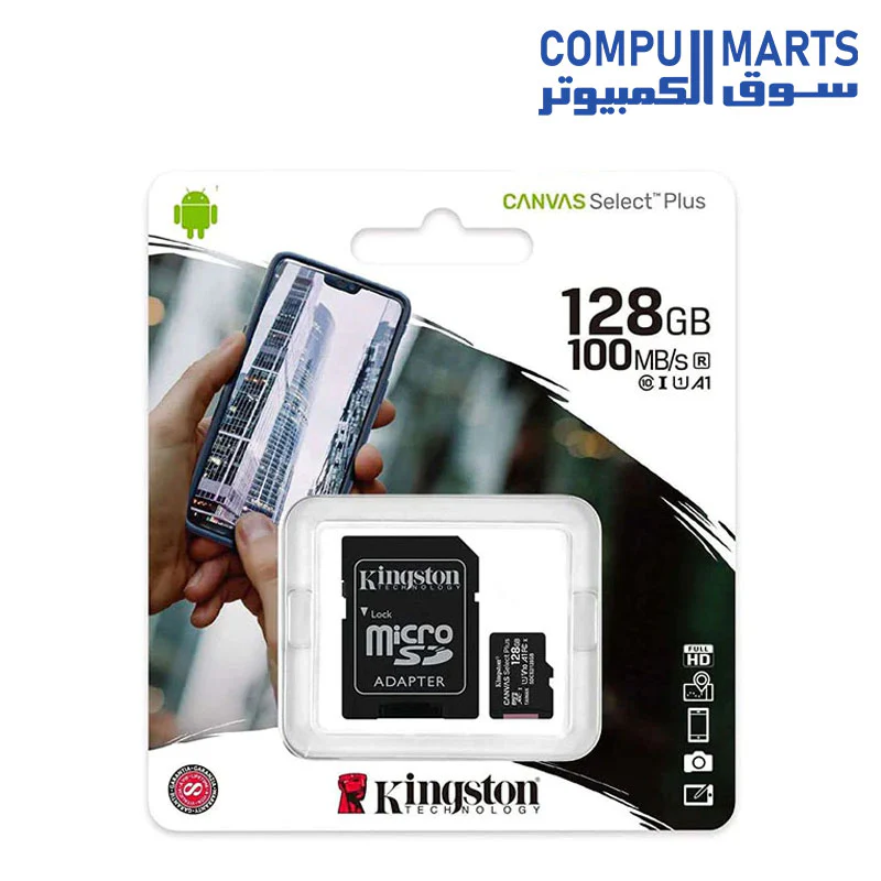 Memory Card Kingston Canvas Select microSDHC  with Adapter - Class 10 - Image 8