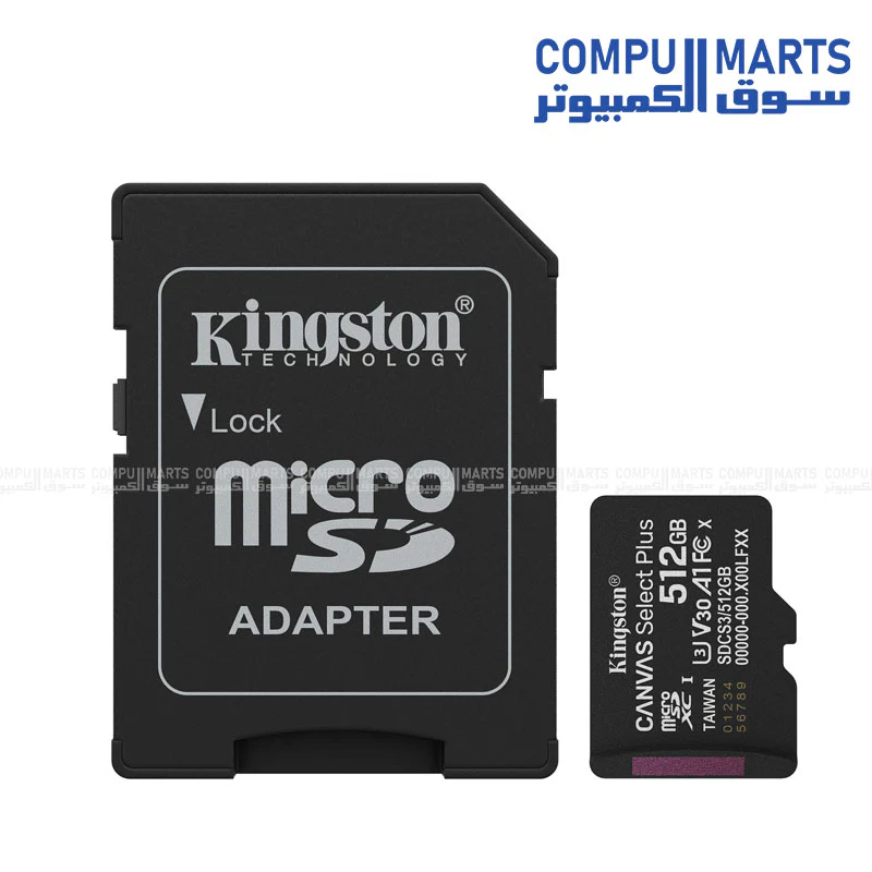 Kingston microSDXC Canvas Select Plus Gen3 128GB / 256GB / 512GB 150MB/s A1 Memory Card + Adapter – High-Speed Storage for Phones, Cameras & Tablets - Image 3