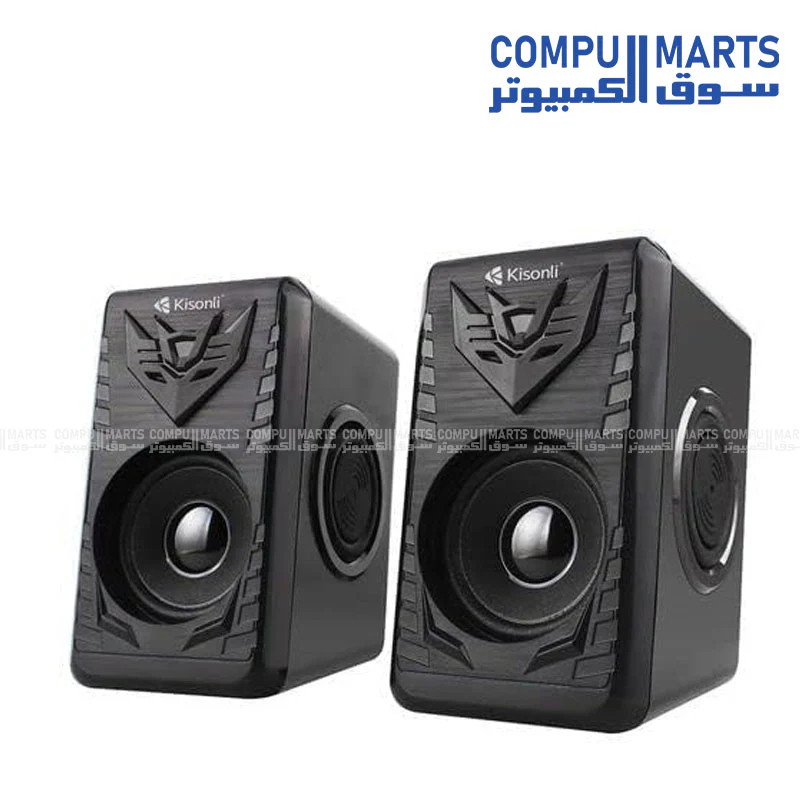 Kisonli A-008 USB 2.0 Speaker – Stereo Sound with LED Light - Image 4