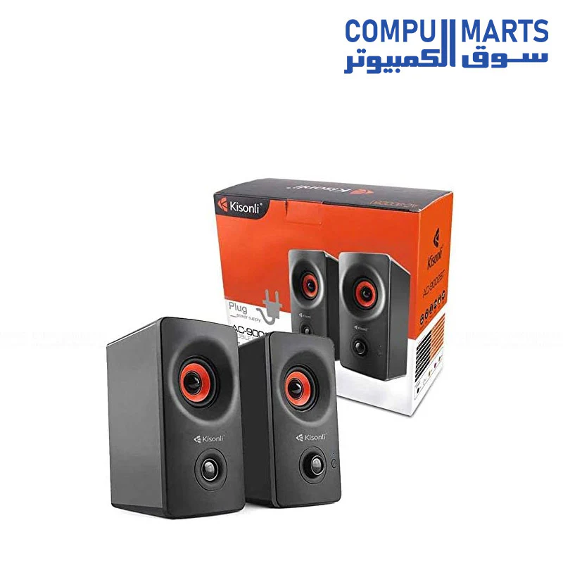 Kisonli AC-9002BT Bluetooth Speaker – Wireless Stereo Sound with LED Light - Image 2