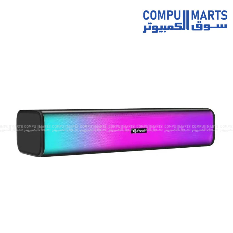 Kisonli i-630 Portable Bluetooth Speaker with RGB Lights, Heavy Bass, USB & FM Radio - Image 3