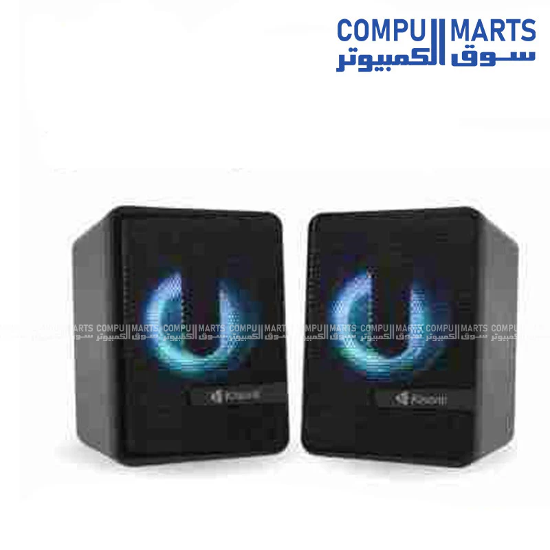 Kisonli L-4040 USB 2.0 Speaker – Stereo Sound with LED Light - Image 2