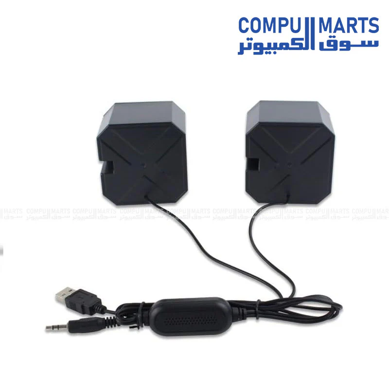 Kisonli L-5050 USB Speaker – Stereo Sound with LED Light - Image 4
