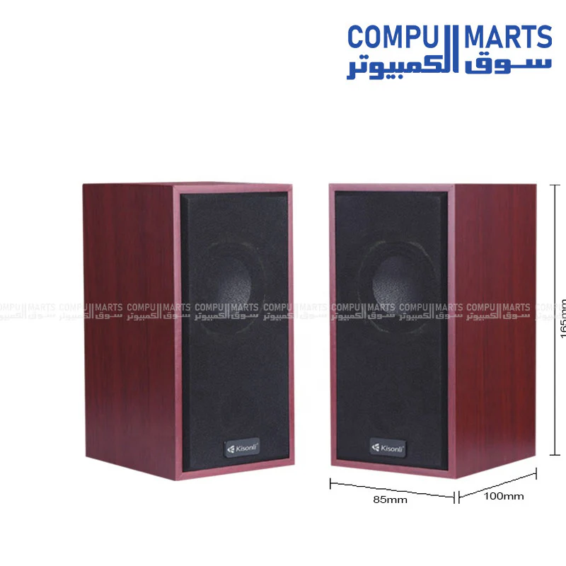 Kisonli T-003 USB 2.0 Speaker – Compact Stereo Sound with LED Light - Image 3
