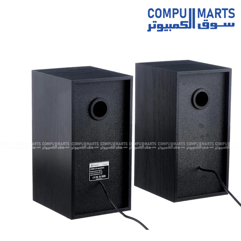Kisonli T-004 USB 2.0 Speaker – Compact Stereo Sound with LED Light - Image 2