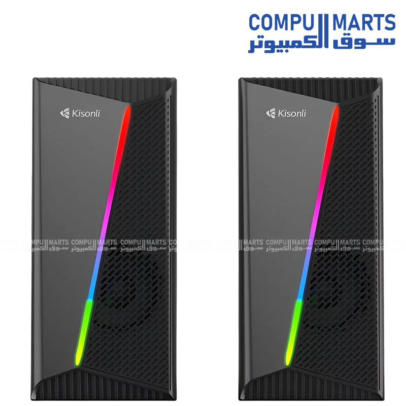 Kisonli X30 Portable Bluetooth Speaker with RGB Lights, Heavy Bass, USB & FM Radio - Image 2