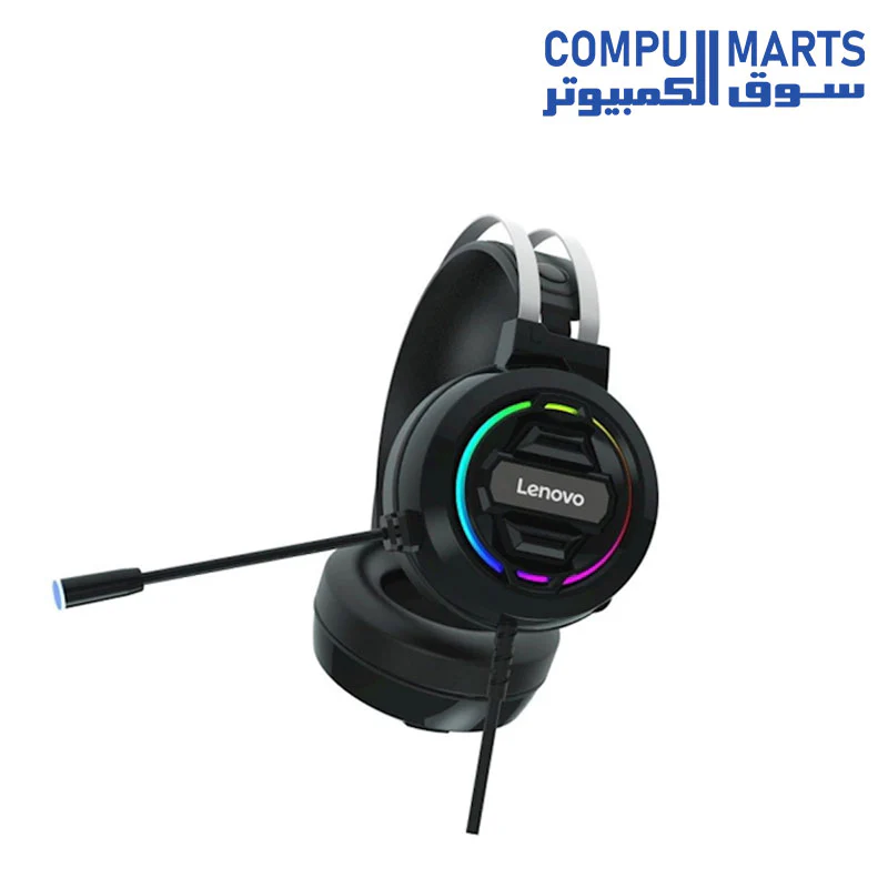 Lenovo H401 Gaming Headset Over-ear 3.5mm USB 7.1 Surround Sound Deep Bass Stereo Game Headphones with Mic for PC Laptop Gamer - Image 3