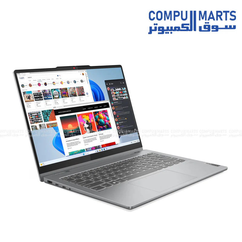 Lenovo IdeaPad 5 2-in-1 14IRH9 – Core i7-13620H – 16GB LPDDR5x – 512GB SSD – 14" WUXGA OLED Touch – Luna Grey – Windows 11 – Lenovo Digital Pen 2 - Image 3