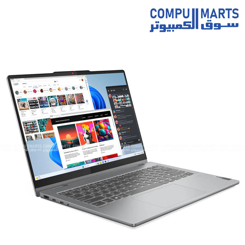 Lenovo IdeaPad 5 2-in-1 14IRU9 83DT008YED – Intel Core 7 150U / 16GB RAM / 512GB SSD / 14" WUXGA Touch – Luna Grey - Image 2
