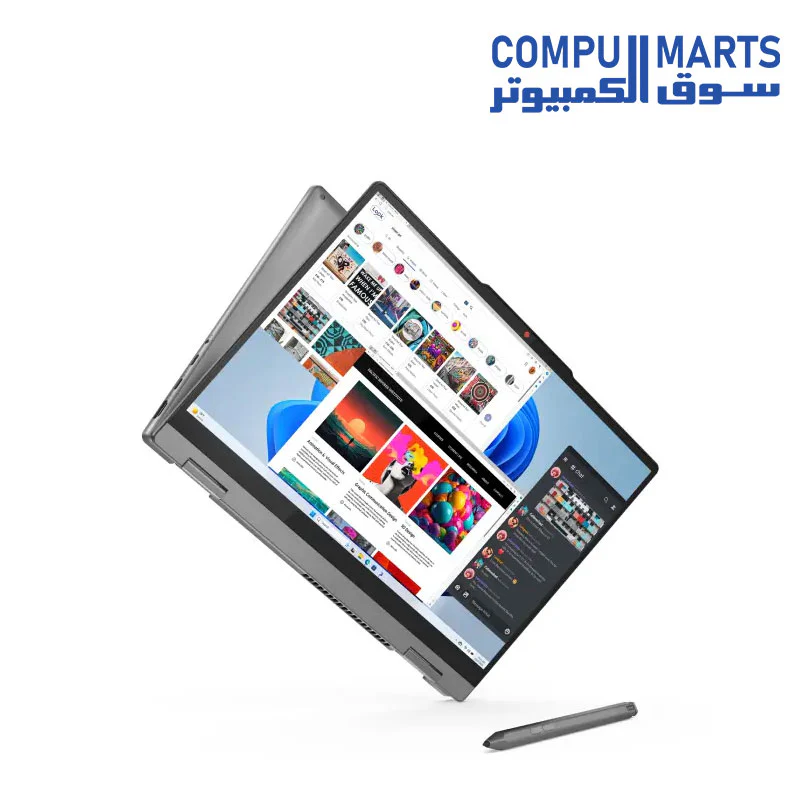 Lenovo IdeaPad 5 2-in-1 14IRU9 Laptop Intel C5 120U 8GB RAM, 512GB SSD, Intel Graphics, 14" WUXGA Touch Screen, Win11, Luna Grey + Pen - 83DT0090ED - Image 2