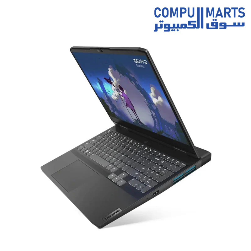 Lenovo IdeaPad Gaming 3 15ARH7 Laptop - Ryzen 7 7735HS, NVIDIA GeForce RTX 4050 6GB GDDR6 Graphics, 16GB DDR5-4800 RAM, 512GB SSD, 15.6" FHD (1920x1080) IPS 250nits 120Hz, Backlit Keyboard - Onyx Grey - Image 3