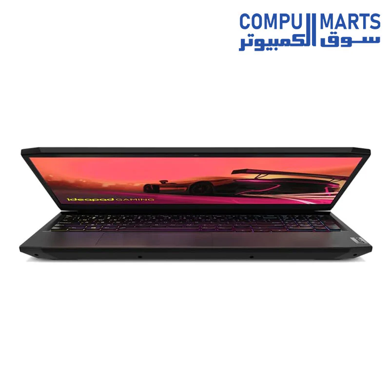 Lenovo IdeaPad Gaming 3 15IHU6, I7 11370H, RAM 16GB, HDD 1TB, 256GB SSD, RTX 3050, 15.6" - Black - Image 4