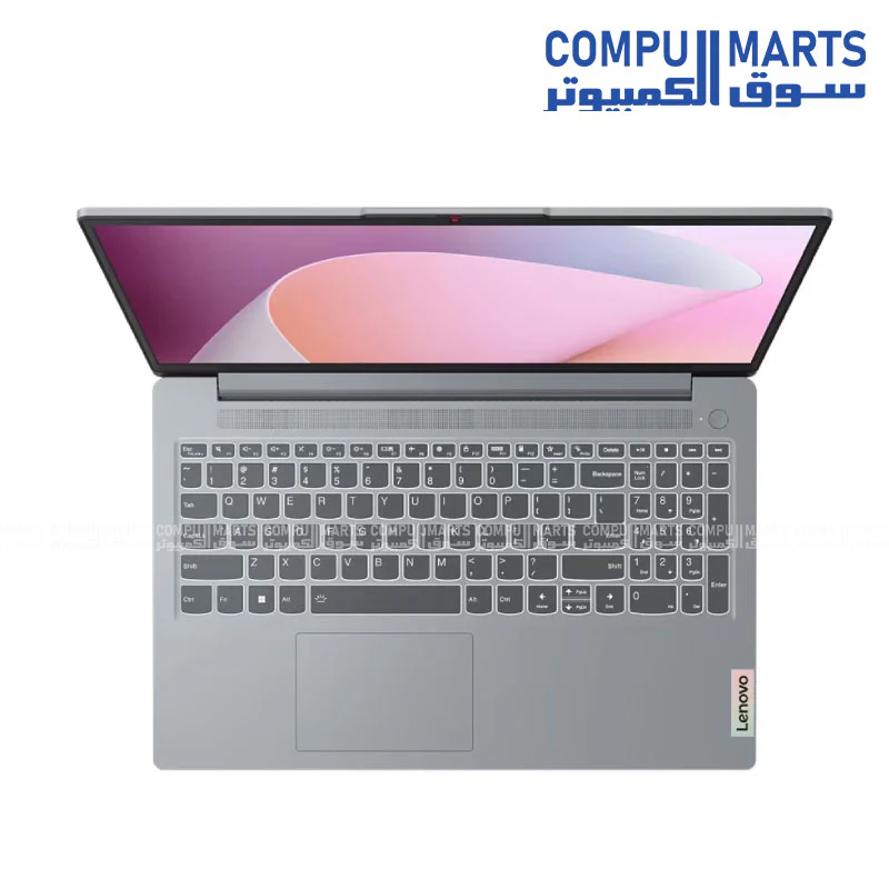 Lenovo IdeaPad Slim 3 15AMN8 Laptop – AMD Ryzen 5-7520U, 16GB RAM, 512GB SSD, AMD Radeon 610M, 15.6” FHD , DOS, Grey + Bag | 82XQ00NWED - Image 2