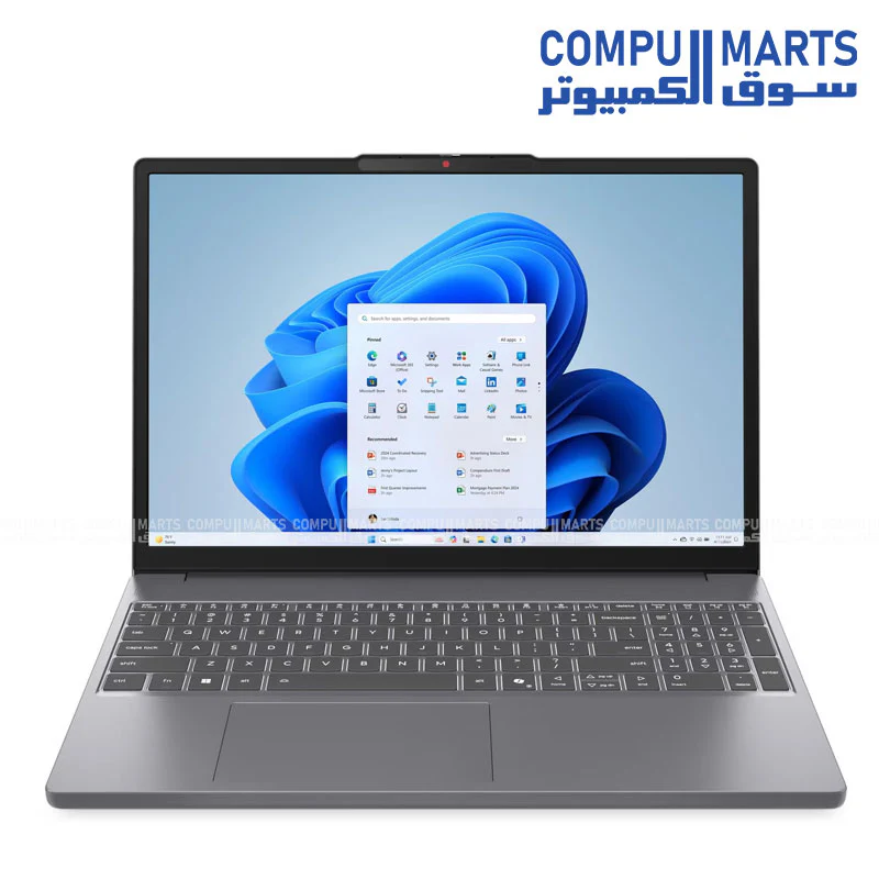 Lenovo IdeaPad Slim 3 15.3" Laptop – Intel Core i7-13620H (10C/16T, Up to 4.9GHz), 16GB DDR5, 512GB NVMe SSD, Intel UHD Graphics, WUXGA IPS 300nits Display, Wi-Fi 6, Luna Grey – Model 83K100E8AX - Image 2