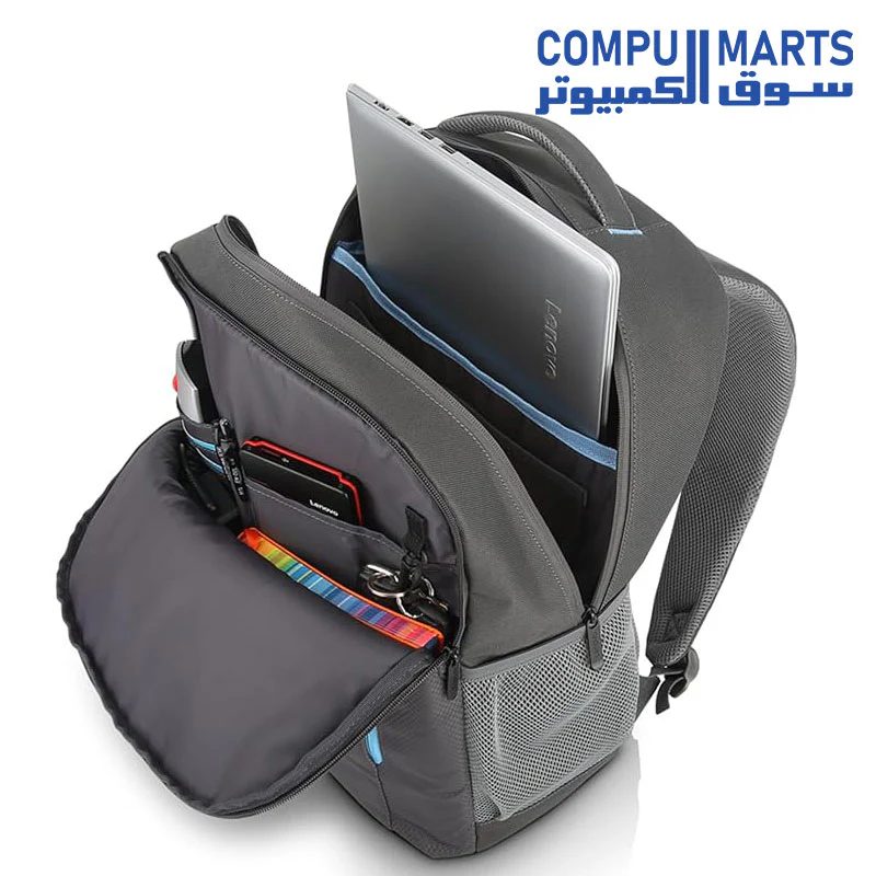 Lenovo 15.6” Laptop Everyday Backpack B515 Gray-ROW - Image 3