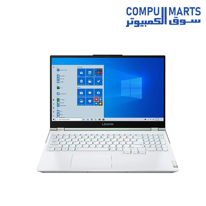 Lenovo Legion 5 15ACH6A Laptop, AMD Ryzen 7 5800H, 15.6 Inch IPS, 165HZ , 1TB SSD, 16GB RAM, AMD Radeon RX 6600M 8GB, Dos , White 82NW004LED + Free M300 Mouse - Image 2