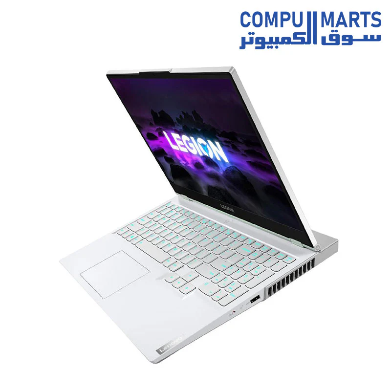 Lenovo Legion 5 15ACH6A Laptop, AMD Ryzen 7 5800H, 15.6 Inch IPS, 165HZ , 1TB SSD, 16GB RAM, AMD Radeon RX 6600M 8GB, Dos , White 82NW004LED + Free M300 Mouse - Image 3