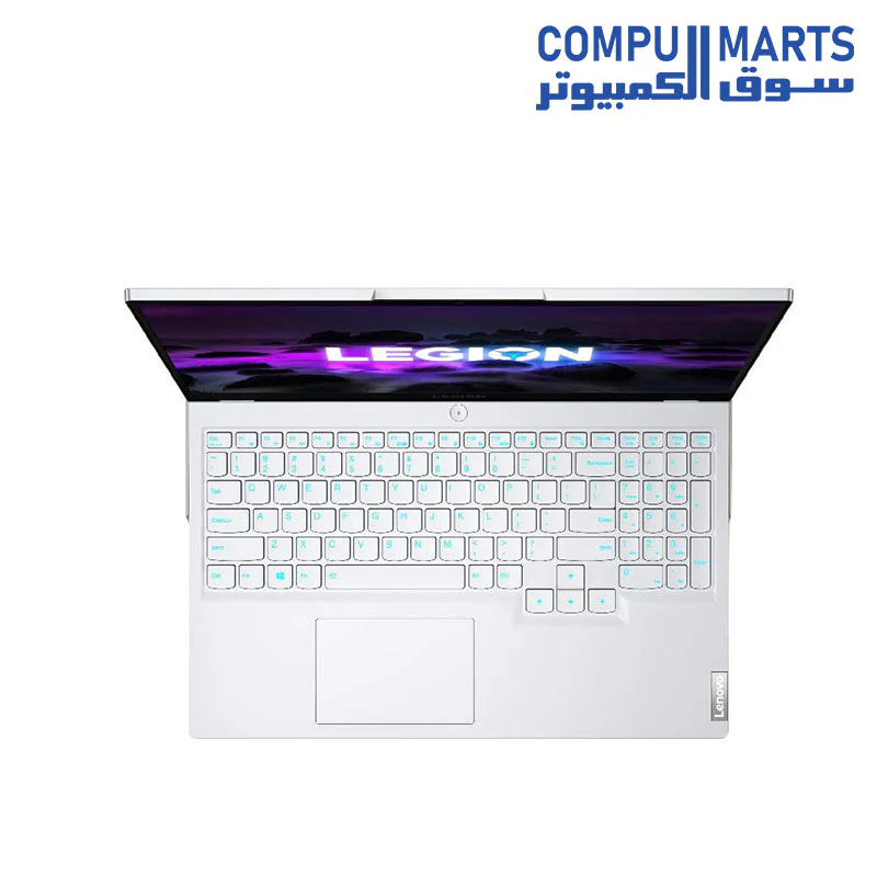 Lenovo Legion 5 15ACH6A Laptop, AMD Ryzen 7 5800H, 15.6 Inch IPS, 165HZ , 1TB SSD, 16GB RAM, AMD Radeon RX 6600M 8GB, Dos , White 82NW004LED + Free M300 Mouse - Image 4