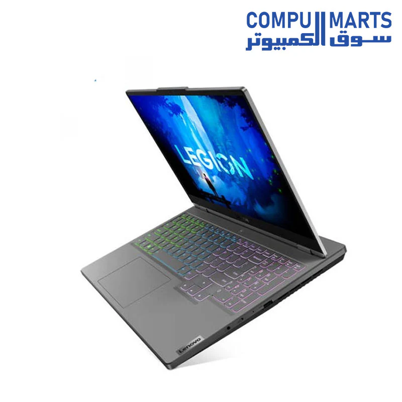 Lenovo Legion 5 15IAH7H 82RB00T2AK-Intel Core i7-12700H-GeForce RTX 3060 6GB-16GB SO-DIMM DDR5-4800-1TB SSD M.2-15.6 WQHD IPS 165Hz-Keyboard Arabic + M300 RGB Gaming Mouse - Image 4