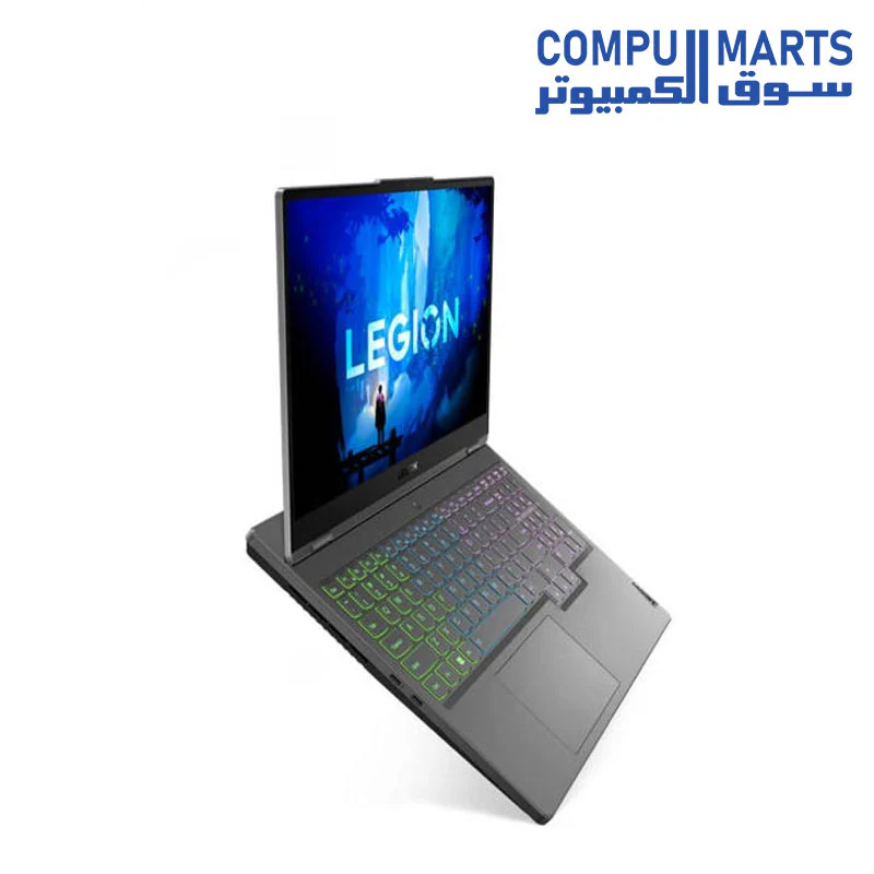 Lenovo Legion 5 15IAH7H 82RB00T2AK-Intel Core i7-12700H-GeForce RTX 3060 6GB-16GB SO-DIMM DDR5-4800-1TB SSD M.2-15.6 WQHD IPS 165Hz-Keyboard Arabic + M300 RGB Gaming Mouse - Image 5