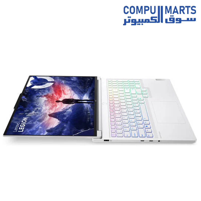 Lenovo Legion 7 16IRX9 Gaming Laptop, Intel Core i9-14900HX, 32GB RAM, 1TB SSD, GeForce RTX 4060 8GB Graphics, 16" WQXGA IPS 240Hz Display, English-Arabic Keyboard, Win11, Glacier White - Image 3