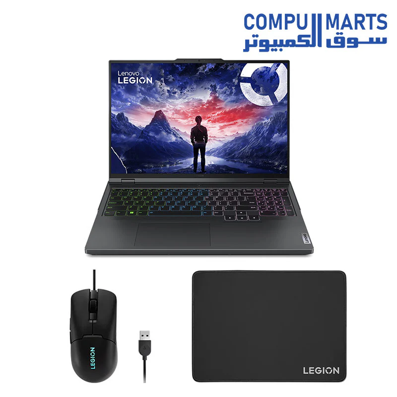 Lenovo Legion Pro 5 16IRX9 83DF00FRED i7-14650HX, 1TB SSD, 16GB RAM WQXGA IPS 240Hz Display, NVIDIA GeForce RTX 4060 8GB , FreeDOS - Onyx Grey Legion M300s RGB Gaming Mouse and Mouse Pad - Image 7