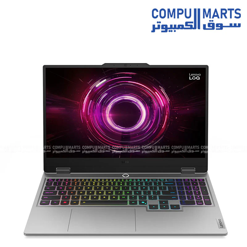 Lenovo LOQ 15AHP10 Gaming Laptop – AMD Ryzen 7 250, NVIDIA RTX 5050 8GB, 15.6" FHD 144Hz, 16GB DDR5, 512GB SSD, Luna Grey - Image 2
