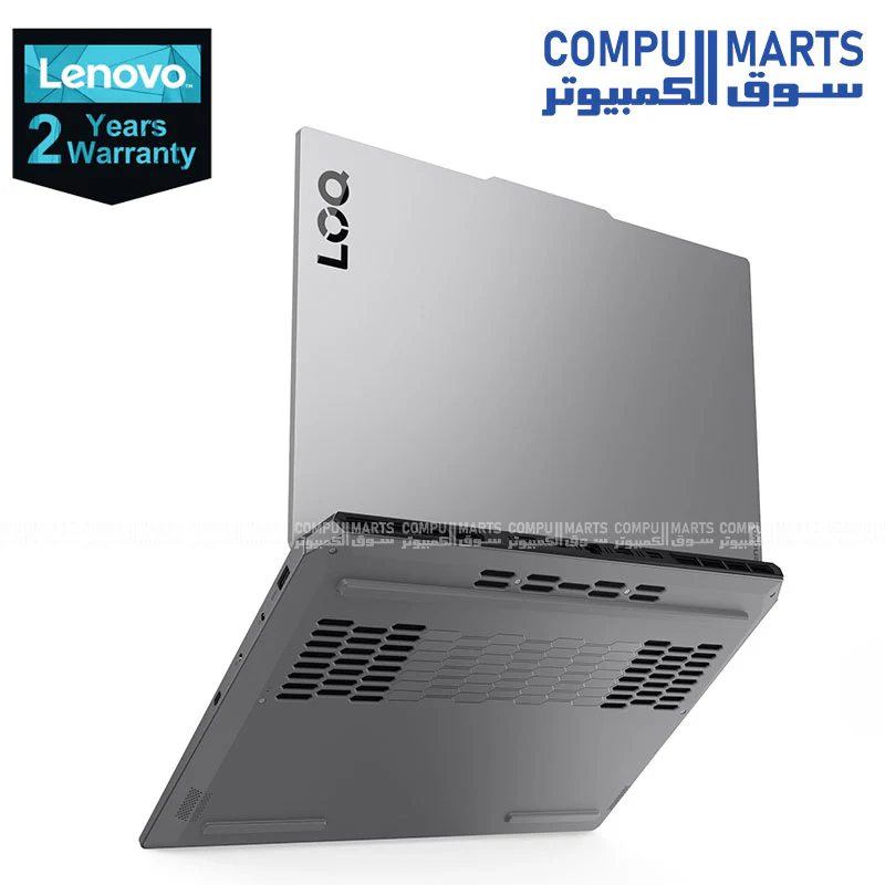 Lenovo LOQ 15IRX10 (83JE00H2ED) Gaming Laptop - Intel Core i7-14700HX - 24GB DDR5 RAM - 512GB SSD - NVIDIA RTX 5060 8GB GDDR7 - 15.6" FHD 144Hz 100% sRGB - Win 11 - Luna Grey - Image 3