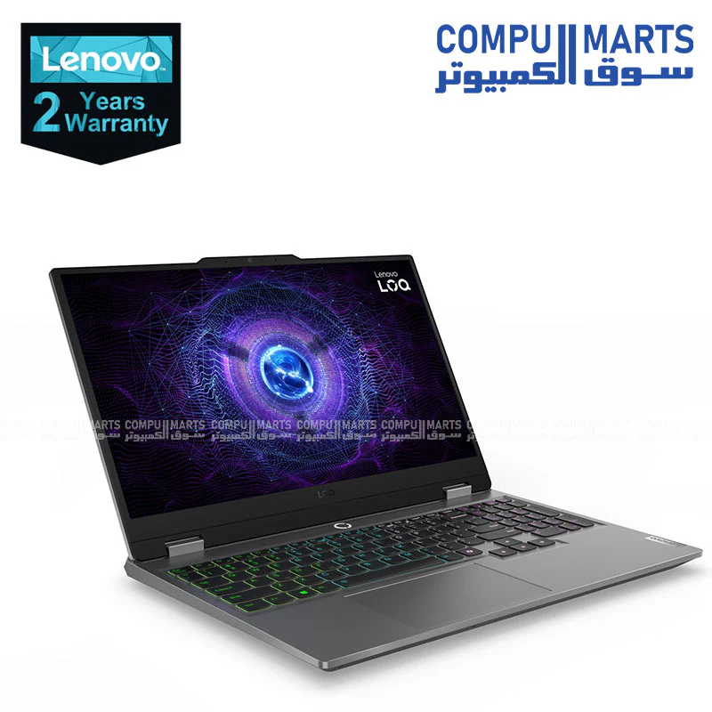 Lenovo LOQ 15IAX9 83GS00TYED Gaming Laptop – Intel Core i5-12600HX 12-Core, RTX 3050 6GB GDDR6, 15.6" FHD IPS 100% sRGB Display, 16GB DDR5, 512GB SSD, WIN 11, 2Year Warranty - Image 2