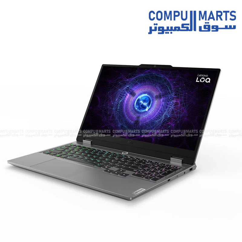 Lenovo LOQ 15IRX9 Gaming Laptop – Intel Core i5-13450HX, NVIDIA GeForce RTX 4050 6GB, 24GB DDR5, 512GB SSD, 15.6" FHD IPS 144Hz Display (100% sRGB, G-SYNC), Luna Grey – 83DV00UMPS - Image 2