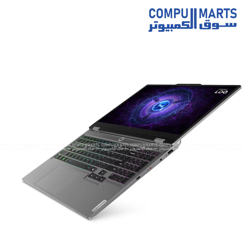 Lenovo LOQ 15IRX9 Gaming Laptop – Intel Core i5-13450HX, NVIDIA GeForce RTX 4050 6GB, 24GB DDR5, 512GB SSD, 15.6" FHD IPS 144Hz Display (100% sRGB, G-SYNC), Luna Grey – 83DV00UMPS - Image 4