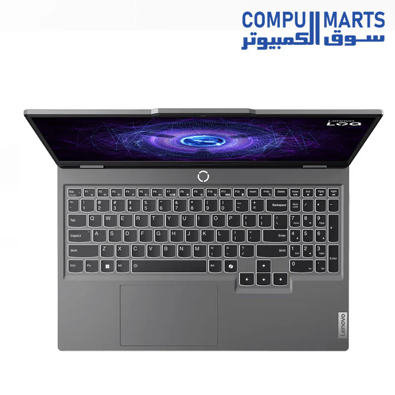 LOQ 15IRX9 Intel Core  i7-13650HX 14 Cores - 16GB DDR5-4800 - RTX 4050 6GB - 512GB SSD - 15.6" FHD IPS 144HZ 100% sRGB - Backlit Arabic KYB - 2Y Warranty  83DV008PED - Image 2