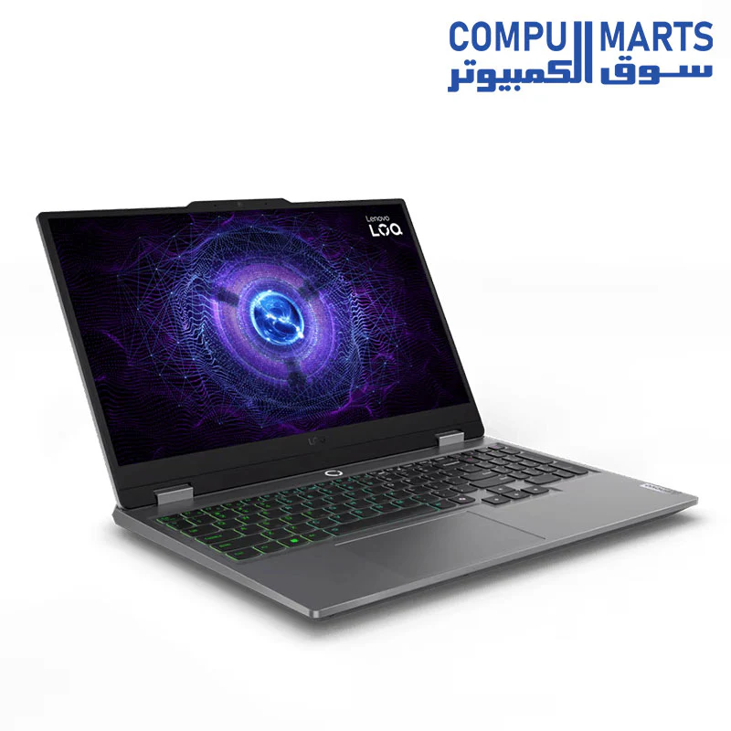 LOQ 15IRX9 Intel Core  i7-13650HX 14 Cores - 16GB DDR5-4800 - RTX 4050 6GB - 512GB SSD - 15.6" FHD IPS 144HZ 100% sRGB - Backlit Arabic KYB - 2Y Warranty  83DV008PED - Image 3