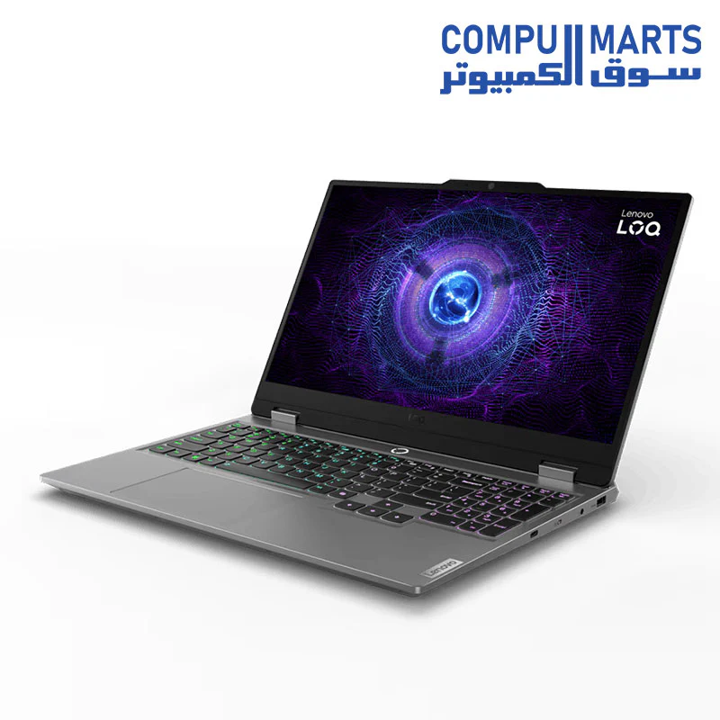 LOQ 15IRX9 Intel Core  i7-13650HX 14 Cores - 16GB DDR5-4800 - RTX 4050 6GB - 512GB SSD - 15.6" FHD IPS 144HZ 100% sRGB - Backlit Arabic KYB - 2Y Warranty  83DV008PED - Image 4