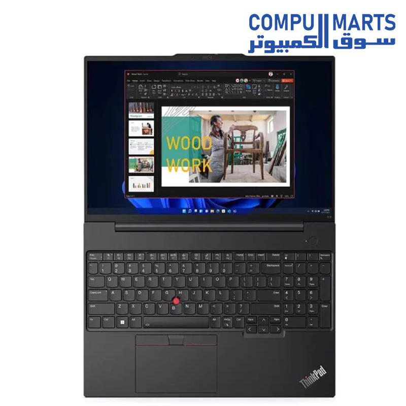 Lenovo ThinkPad E16 Gen 1 (21JNS08A00) Core i7-1355U \ 8GB RAM \ 512GB SSD \ Intel \ 16" WUXGA \ DOS - Image 2