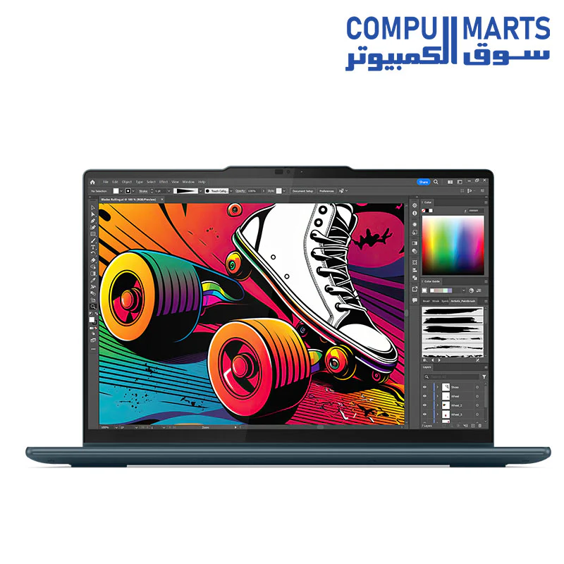 Lenovo Yoga 7 2-in-1 14IML9 intel core Ultra 7 155H 16 Cores – Intel Arc Graphics – 16GB DDR5 7467 – 1TB SSD – 14 WUXGA OLED 100% DCI-P3 touch – Win 11 Home – Lenovo 600 Bluetooth Silent Mouse - Image 2