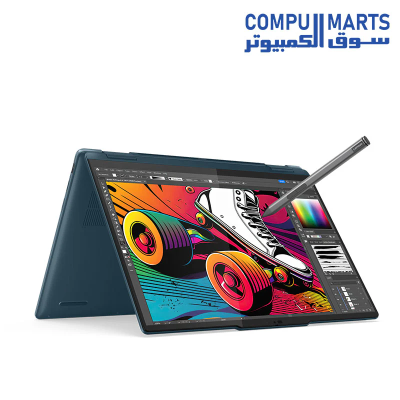 Lenovo Yoga 7 2-in-1 14IML9 intel core Ultra 7 155H 16 Cores – Intel Arc Graphics – 16GB DDR5 7467 – 1TB SSD – 14 WUXGA OLED 100% DCI-P3 touch – Win 11 Home – Lenovo 600 Bluetooth Silent Mouse - Image 3