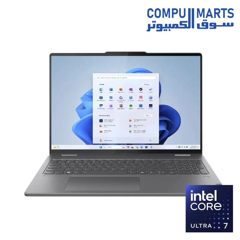 Lenovo Yoga 7 2-in-1 Intel Ultra 7 155U, 16" WUXGA Touchscreen, 16GB LPDDR5 RAM, 1TB SSD, WiFi 6E, BT, Backlit, Fingerprint, Face Recognition, 1080p Camera, Windows 11 Pro - Image 2