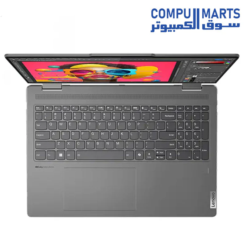 Lenovo Yoga 7 2-in-1 Intel Ultra 7 155U, 16" WUXGA Touchscreen, 16GB LPDDR5 RAM, 1TB SSD, WiFi 6E, BT, Backlit, Fingerprint, Face Recognition, 1080p Camera, Windows 11 Pro - Image 3
