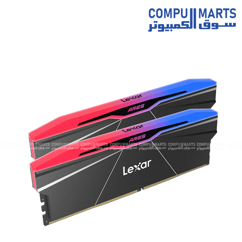 Lexar ARES RGB 2nd Gen 32GB Kit (2x16GB) DDR5 6000MT/s CL30 - Black | Intel XMP 3.0 & AMD EXPO - Image 2