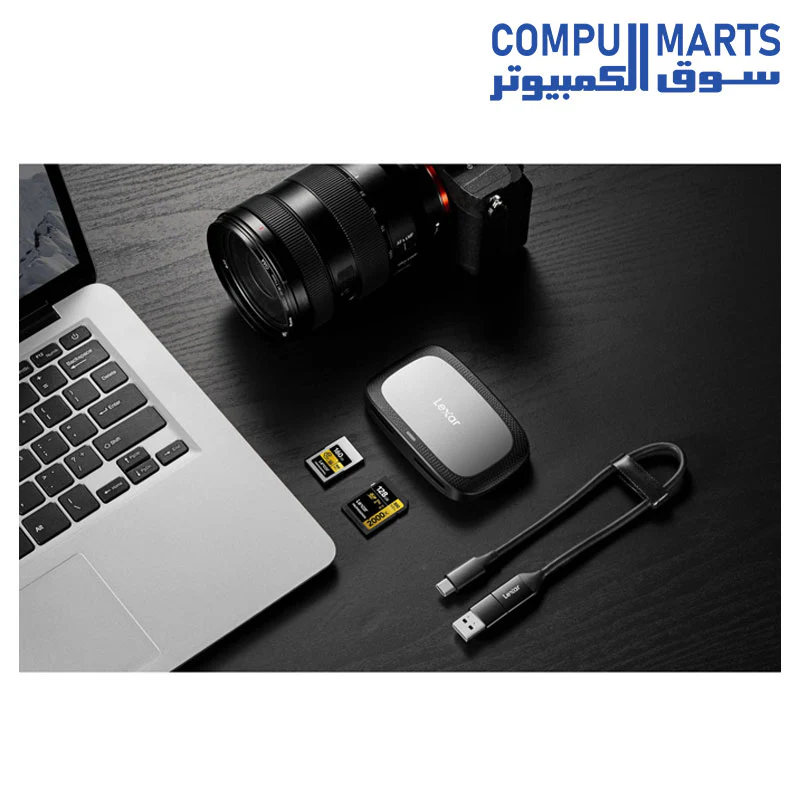 Lexar Professional Dual-Slot USB 3.2 Gen 2 Type-C Card Reader (CFexpress Type A, SD) - Image 4
