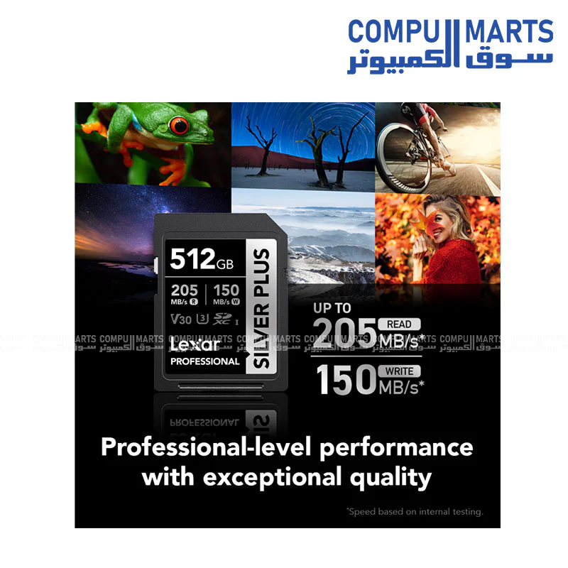 Lexar Professional Silver SDXC 64GB-128GB-256GB-512GB – 205MB/s Read / 150MB/s Write UHS-I U3 V30 - Image 5