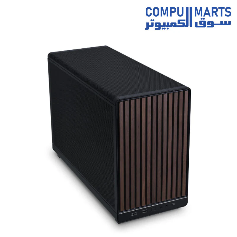 Lian Li A3X-WD Black – 26.3L mATX/ITX Case, Wood Front Panel, 360mm AIO Support, No Fans - Image 2