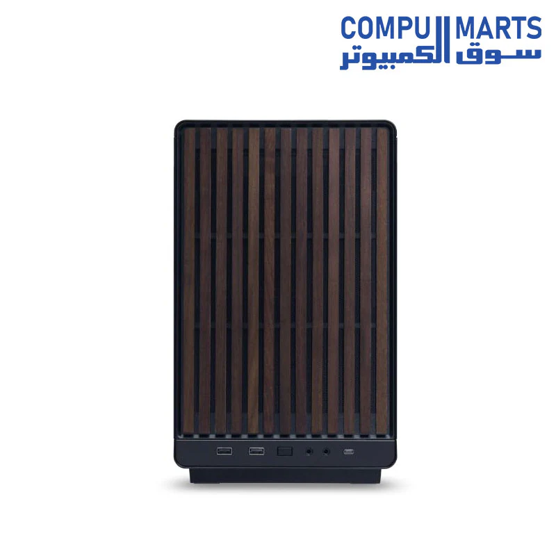 Lian Li A3X-WD Black – 26.3L mATX/ITX Case, Wood Front Panel, 360mm AIO Support, No Fans - Image 3