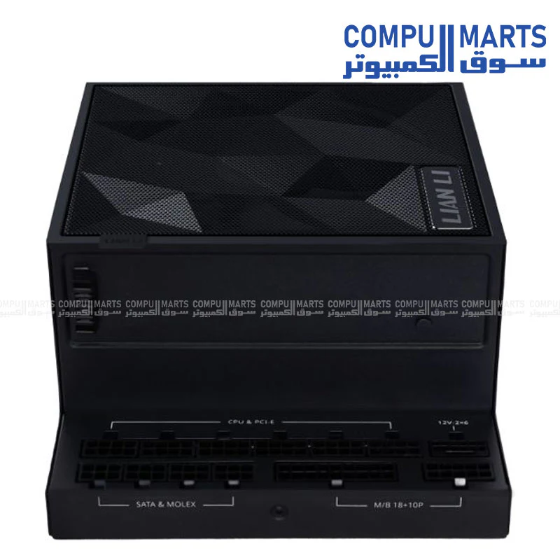 Lian Li Edge Serie - 1200W Full Modular Power Supply (Fan USB Hub Included) - Gold - ATX 3.1 - PCIE 5.1 Support - 12V-2x6 Connector - L-Shape Design for Dual Chamber Case - Image 3