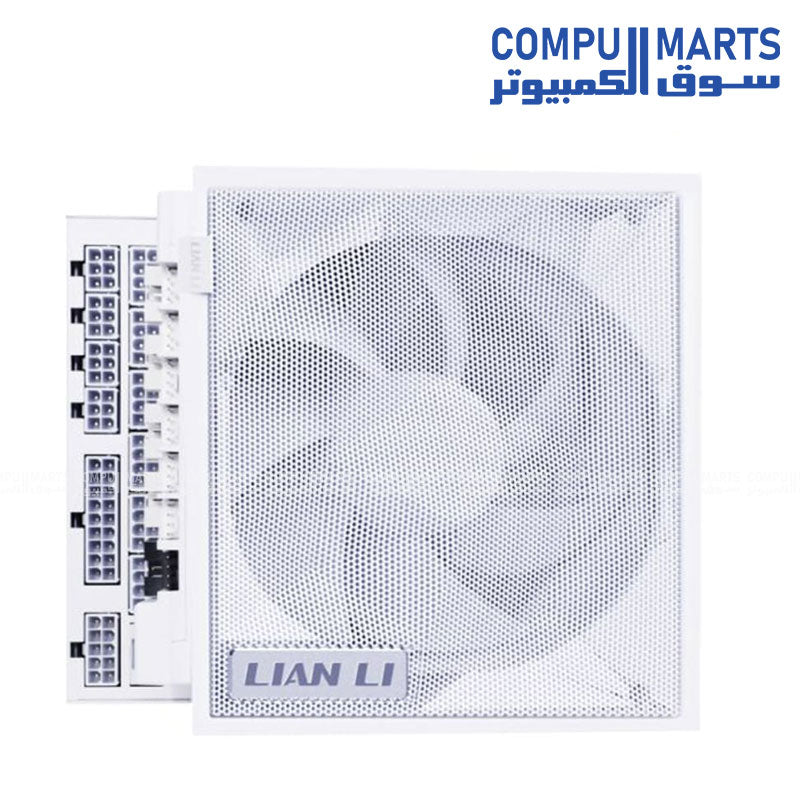 Lian Li Edge Serie - 1200W Full Modular Power Supply (Fan USB Hub Included) - Gold - ATX 3.1 - PCIE 5.1 Support - 12V-2x6 Connector - L-Shape Design for Dual Chamber Case - Image 4