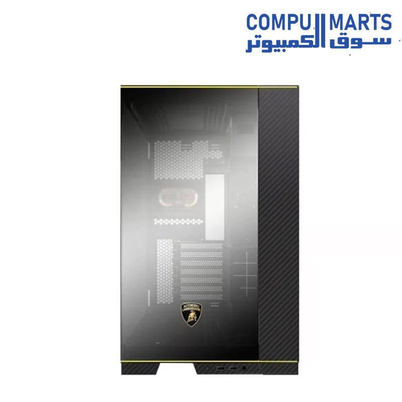 Lian Li O11D EVO RGB Automobili Lambo Edition PC-O11 Dynamic Carbon Fiber E-ATX Mid Tower Gaming PC Case (Black) - Image 2